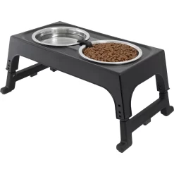 Frisco Stainless Steel Bowls With Adjustable Elevated Holder -Frisco Shop 216015 PT2. AC SS1800 V1591020383