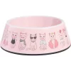 Frisco Pink Cute Cats Melamine Bowl