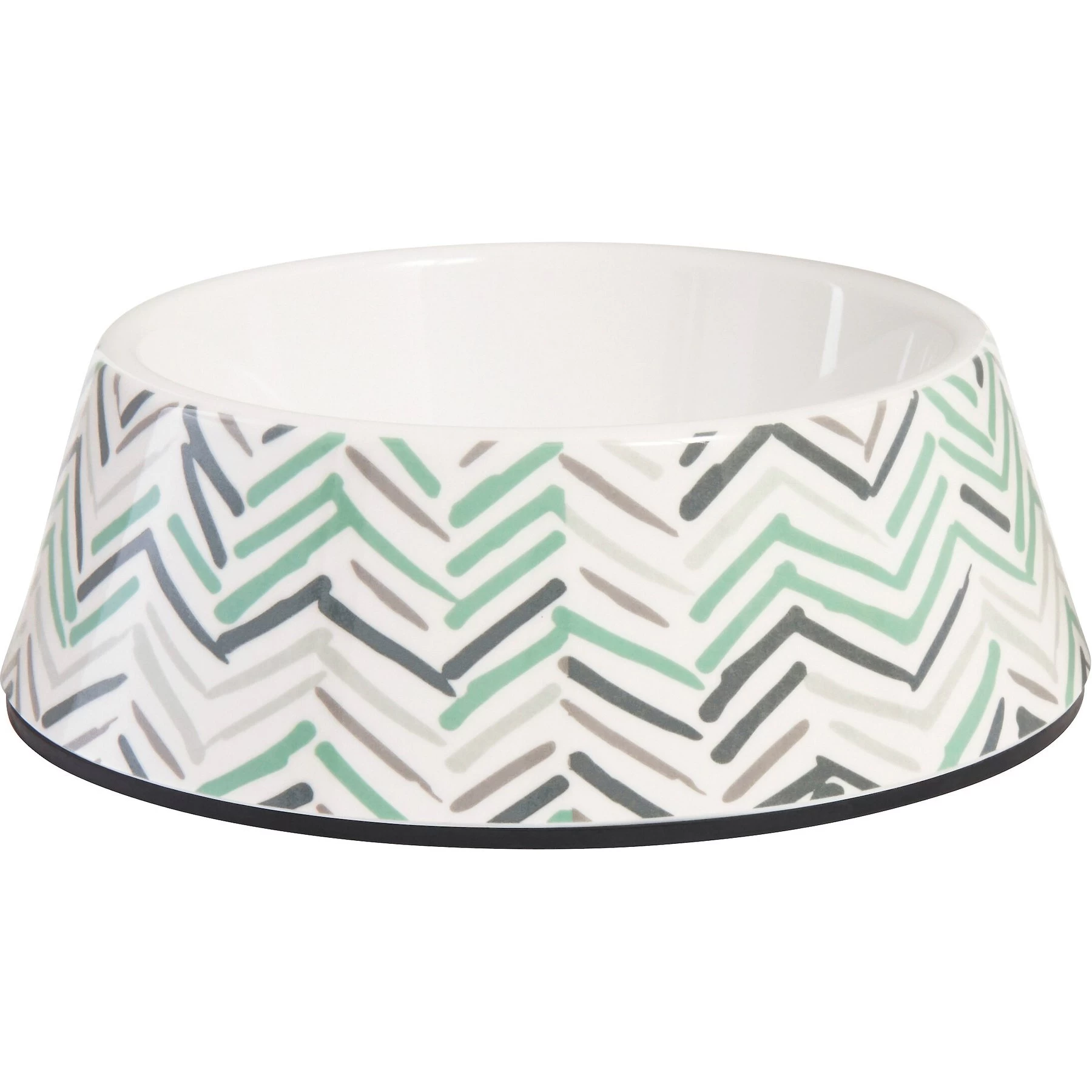 Frisco Chevron Brushed Melamine Bowl 1 Frisco Chevron Brushed Melamine Bowl