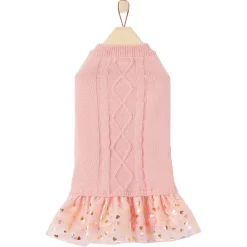 Frisco Cable Knit Dog & Cat Sweater Dress -Frisco Shop 223706 PT3. AC SS1800 V1599055627