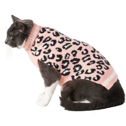 Frisco Leopard Print Dog & Cat Sweater -Frisco Shop 223755 PT2. AC SS1800 V1599500522