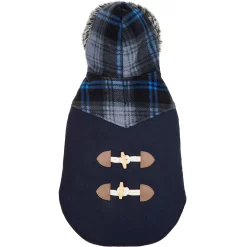 Frisco Plaid Hooded Insulated Dog & Cat Peacoat -Frisco Shop 223874 PT5. AC SS1800 V1599160901