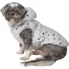 Frisco Mediumweight Silver Polka Dotted Insulated Dog & Cat Coat