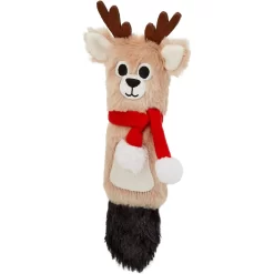 Frisco Holiday Reindeer Plush Kicker Cat Toy With Catnip