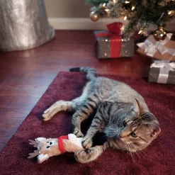 Frisco Holiday Reindeer Plush Kicker Cat Toy With Catnip -Frisco Shop 228553 PT2. AC SS1800 V1602172632