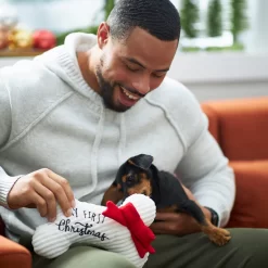 Frisco Holiday My First Christmas Bone Plush Squeaky Dog Toy -Frisco Shop 233166 PT2. AC SS1800 V1601304755