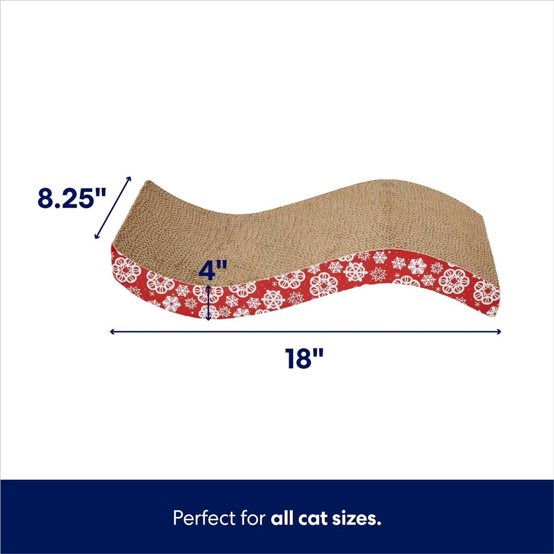 Frisco Holiday Wave Cat Scratcher Toy With Catnip 2 Frisco Holiday Wave Cat Scratcher Toy With Catnip - Image 2