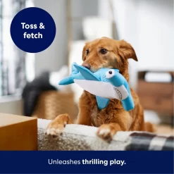 Frisco Hammerhead Shark Ballistic Nylon Plush Squeaky Dog Toy -Frisco Shop 233593 PT4. AC SS1800 V1695748352