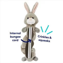 Frisco Bunny Bungee Plush Squeaky Dog Toy -Frisco Shop 233612 PT2. AC SS1800 V1691784247