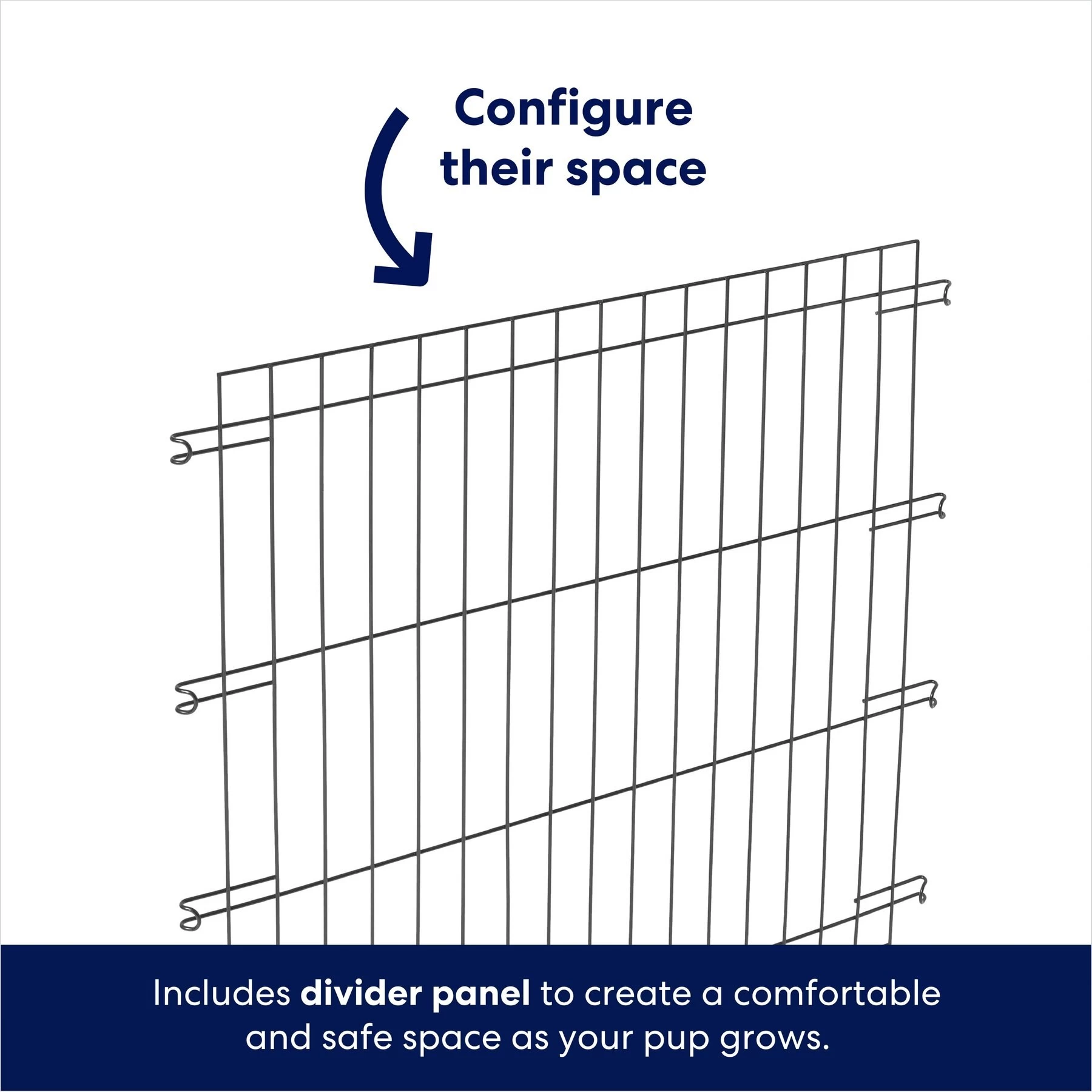 Frisco Heavy Duty Enhanced Lock Double Door Fold & Carry Wire Dog Crate & Mat Kit 6 Frisco Heavy Duty Enhanced Lock Double Door Fold & Carry Wire Dog Crate & Mat Kit - Image 6