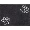 Frisco Microfiber Chenille Paw Print Doormat