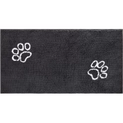 Frisco Microfiber Chenille Paw Print Doormat Runner