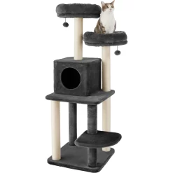 Frisco 55-in Faux Fur Cat Tree & Condo -Frisco Shop 236542 PT2. AC SS1800 V1615987418
