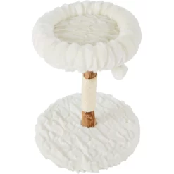 Frisco Natural Wood Modern Cat Tree With Toy, Ivory, Small -Frisco Shop 236559 PT3. AC SS1800 V1615987410
