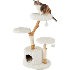 Frisco Natural Wood Modern Cat Tree With Toy, Ivory, Large 8 Frisco Natural Wood Modern Cat Tree With Toy, Ivory, Large -Frisco Shop 236563 PT2. AC SS1800 V1615987336