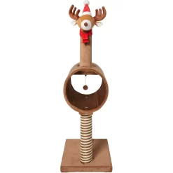 Frisco Holiday 52.3-in Reindeer Cat Scratching Post & Tunnel 11 Frisco Holiday 52.3-in Reindeer Cat Scratching Post & Tunnel -Frisco Shop 236569 PT3. AC SS1800 V1601332856