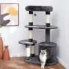 Frisco 48.25-in Heavy Duty Faux Fur Cat Tree & Condo