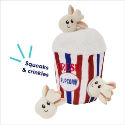 Frisco Zoomies & Chill Popcorn Hide & Seek Puzzle Plush Squeaky Dog Toy -Frisco Shop 241679 PT3. AC SS1800 V1695748440