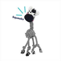 Frisco Zebra Rope Squeaky Dog Toy -Frisco Shop 242163 PT2. AC SS1800 V1691785246