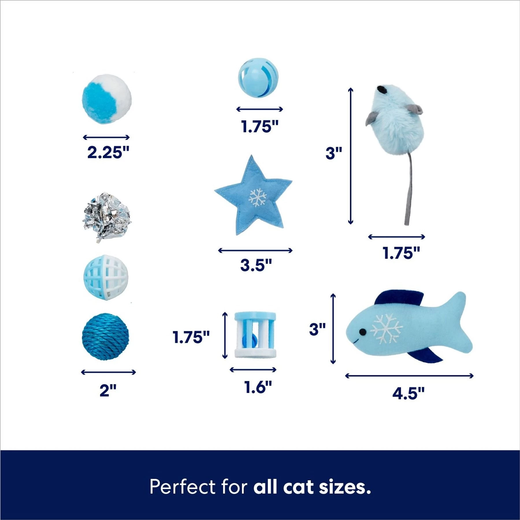 Frisco Holiday Stocking Variety Pack Cat Toy With Catnip, 25 Count 3 Frisco Holiday Stocking Variety Pack Cat Toy With Catnip, 25 Count - Image 3