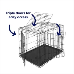 Frisco Heavy Duty All-in-1 Multi-Stage 3 Door Collapsible Wire Dog Crate 12 Frisco Heavy Duty All-in-1 Multi-Stage 3 Door Collapsible Wire Dog Crate -Frisco Shop 247915 PT4. AC SS1800 V1614180683