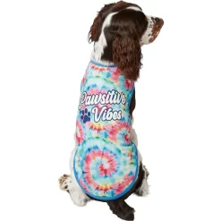 Frisco Pawsitive Vibes Tiedye Print Dog & Cat T-Shirt -Frisco Shop 248783 PT3. AC SS1800 V1673304065