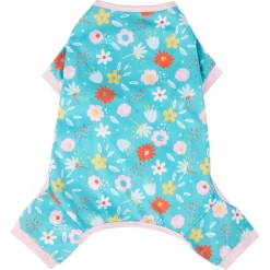 Frisco Teal Floral Dog & Cat Jersey PJs 10 Frisco Teal Floral Dog & Cat Jersey PJs -Frisco Shop 249132 PT3. AC SS1800 V1614006122