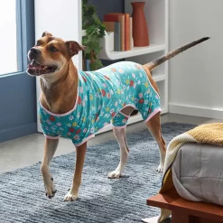 Frisco Teal Floral Dog & Cat Jersey PJs 12 Frisco Teal Floral Dog & Cat Jersey PJs -Frisco Shop 249132 PT5. AC SS1800 V1637725019