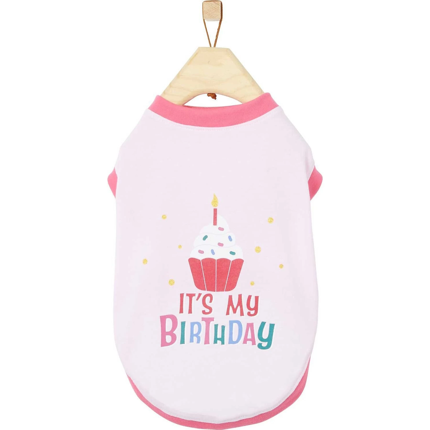 Frisco It's My Birthday Dog & Cat T-Shirt, Pink 1 Frisco It's My Birthday Dog & Cat T-Shirt, Pink