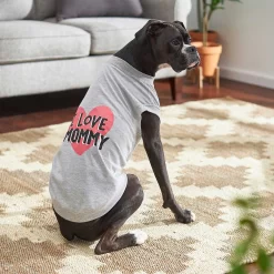 Frisco I Love Mommy Dog & Cat T-Shirt, Gray -Frisco Shop 249278 PT4. AC SS1800 V1624606063