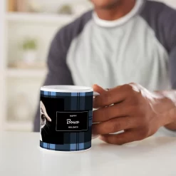 Frisco Plaid Red Personalized Coffee Mug, 11-oz -Frisco Shop 249341 PT3. AC SS1800 V1608338265