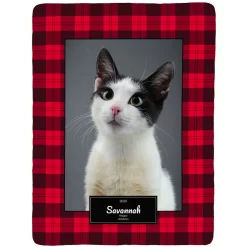 Frisco Plaid Sherpa Fleece Personalized Blanket, 60" X 80"