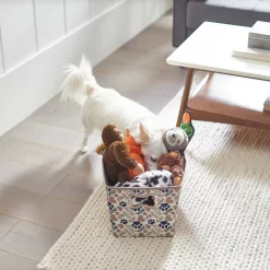 Frisco Rectangle Collapsible Pet Toy Storage Bin, Tan Novelty Paws -Frisco Shop 250581 PT3. AC SS1800 V1615572098
