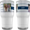 Frisco Double Walled Preppy Stripes Personalized Tumbler, 30-oz Cup