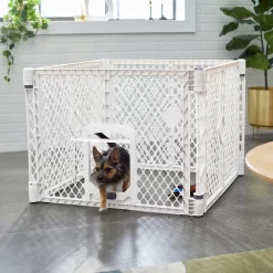 Frisco 4-Panel Plastic Exercise Dog Playpen