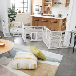 Frisco 6-Panel Plastic Exercise Dog Playpen, Light Gray -Frisco Shop 252045 PT7. AC SS1800 V1611089752