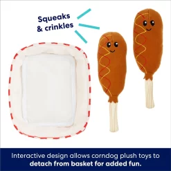 Frisco Corndog Interactive Plush Squeaky Dog Toy 8 Frisco Corndog Interactive Plush Squeaky Dog Toy -Frisco Shop 252746 PT2. AC SS1800 V1695760990