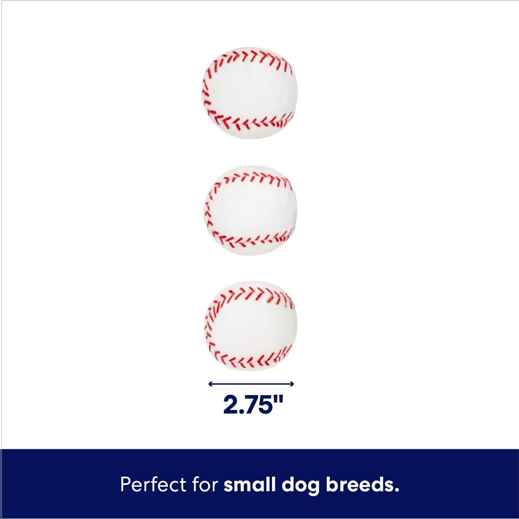 Frisco Baseball Hide & Seek Puzzle Plush Squeaky Dog Toy 3 Frisco Baseball Hide & Seek Puzzle Plush Squeaky Dog Toy - Image 3