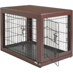 Frisco Double Door Furniture Style Dog Crate, Brown 7 Frisco Double Door Furniture Style Dog Crate, Brown -Frisco Shop 253033 PT3. AC SS1800 V1617644270