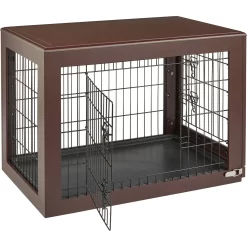 Frisco Double Door Furniture Style Dog Crate, Brown 8 Frisco Double Door Furniture Style Dog Crate, Brown -Frisco Shop 253033 PT4. AC SS1800 V1617644275