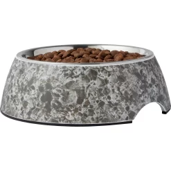 Frisco Black Marble Design Stainless Steel Dog & Cat Bowl -Frisco Shop 253048 PT3. AC SS1800 V1616526484
