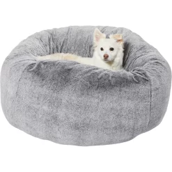 Frisco Plush Pouf Pillow Cat & Dog Bed -Frisco Shop 255195 PT2. AC SS1800 V1616076741