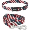 Frisco American Flag Polyester Dog Leash & Frisco American Flag Polyester Dog Collar