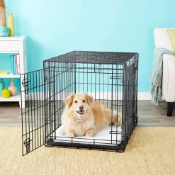 Frisco Heavy Duty Fold & Carry Double Door Collapsible Wire Dog Crate & Frisco Wire Dog & Small Pet Exercise Pen With Step-Through Door -Frisco Shop 255537 PT2. AC SS1800 V1603646531
