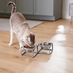 Frisco Elevated Diamond Stainless Steel Double Diner Dog & Cat Bowl -Frisco Shop 257147 PT5. AC SS1800 V1615989105
