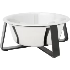 Frisco Black Iron Non-Skid Stainless Steel Dog & Cat Bowl