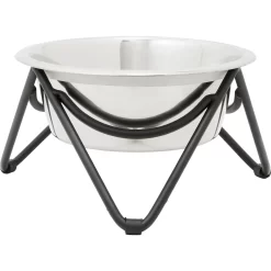Frisco Triangle Iron Non-Skid Elevated Dog & Cat Bowl