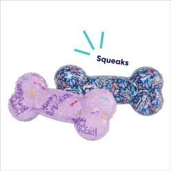 Frisco Birthday TPR Fetch Bone Squeaky Dog Toy -Frisco Shop 264422 PT2. AC SS1800 V1695760990