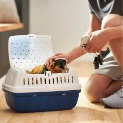Frisco Top Entry Two-Toned Small Pet Carrier