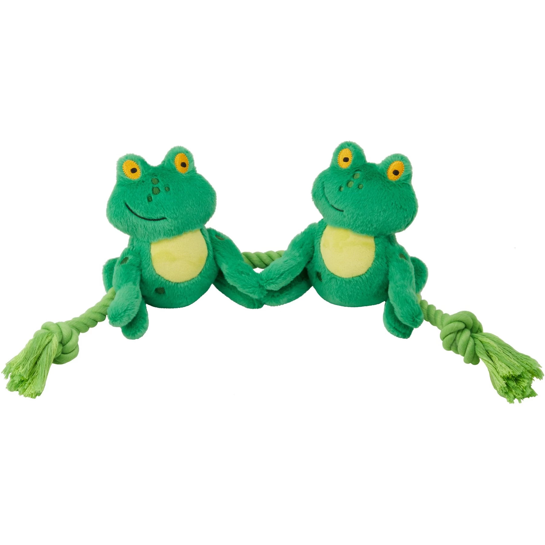 Frisco Magic Frog Plush With Rope Squeaky Dog Toy 1 Frisco Magic Frog Plush With Rope Squeaky Dog Toy